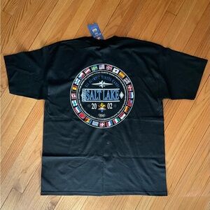 NWT Olympics 2002 SLC Flags Tee - XL
